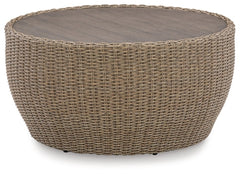 Danson Outdoor Coffee Table with 2 End Tables - furniture place usa