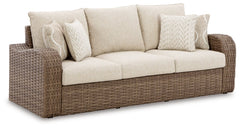 Sandy Bloom Outdoor Sofa and Loveseat - furniture place usa