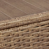 Sandy Bloom Outdoor Coffee Table with 2 End Tables - furniture place usa