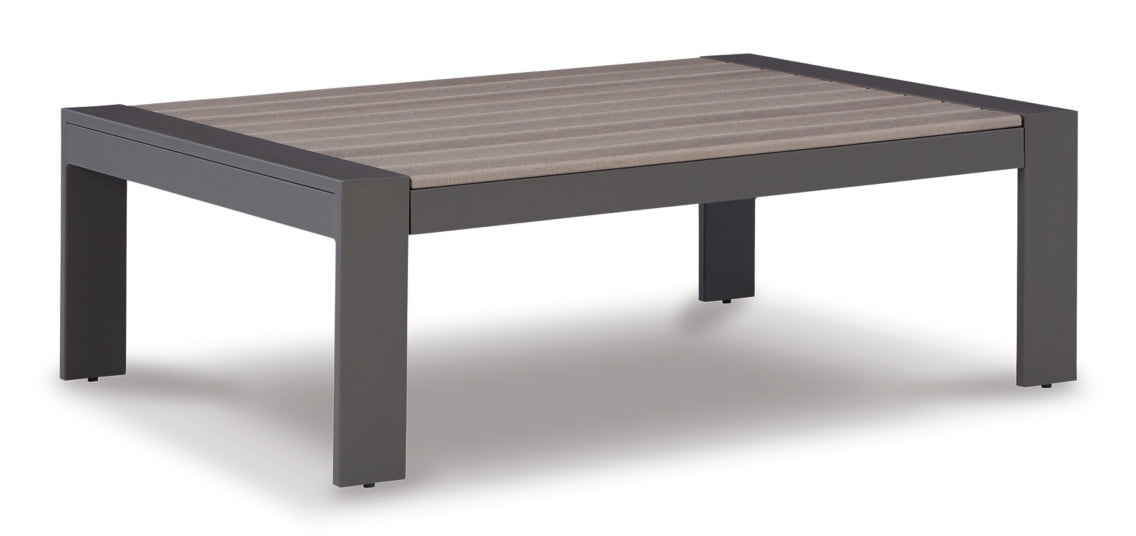 Tropicava Outdoor Loveseat with Coffee Table and End Table - furniture place usa