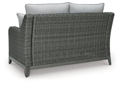 Elite Park Outdoor Loveseat with Cushion - furniture place usa