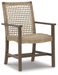 Germalia Outdoor Dining Arm Chair (Set of 2) - furniture place usa
