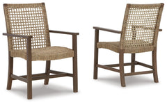 Germalia Outdoor Dining Arm Chair (Set of 2) - furniture place usa
