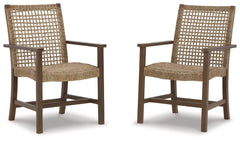 Germalia Outdoor Dining Arm Chair (Set of 2) - furniture place usa