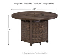 Paradise Trail Outdoor Fire Pit Table and 4 Chairs - furniture place usa