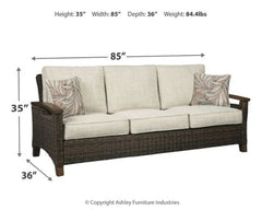 Paradise Trail Outdoor Sofa with 2 Lounge Chairs - furniture place usa