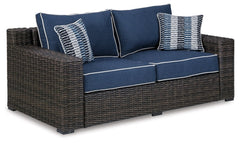 Grasson Lane Outdoor Sofa and Loveseat with Coffee Table - furniture place usa