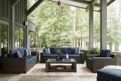 Grasson Lane Outdoor Sofa, Loveseat, Lounge Chair and Ottoman with Coffee Table and End Table - furniture place usa