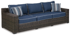 Grasson Lane Outdoor Sofa and Loveseat with Coffee Table - furniture place usa