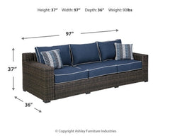 Grasson Lane Sofa with Cushion - furniture place usa