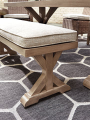 Beachcroft Bench with Cushion - furniture place usa