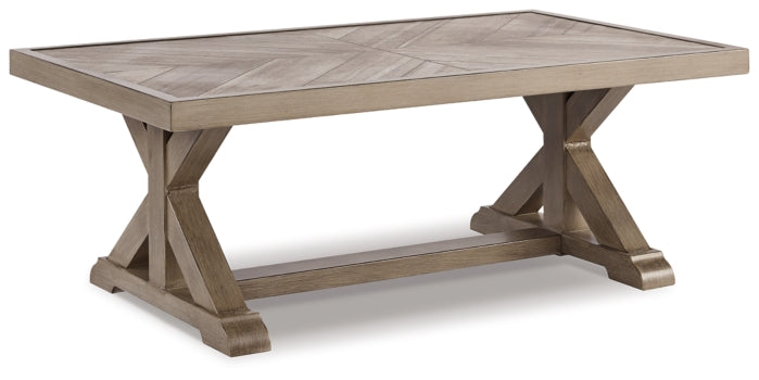 Beachcroft Outdoor Sofa and 2 Lounge Chairs with Coffee Table and 2 End Tables - furniture place usa