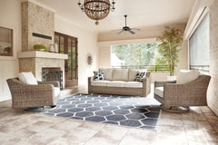 Beachcroft Outdoor Sofa with 2 Lounge Chairs - furniture place usa