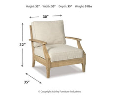 Clare View Outdoor Loveseat with 2 Lounge Chairs - furniture place usa