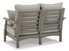 Visola Outdoor Loveseat with Coffee Table - furniture place usa