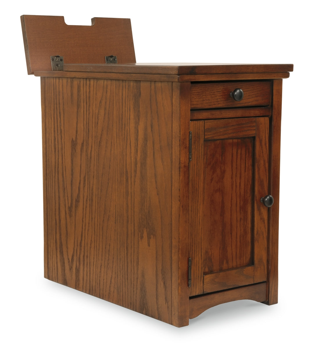Laflorn Chairside End Table with USB Ports & Outlets - furniture place usa