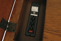 Laflorn Chairside End Table with USB Ports & Outlets - furniture place usa
