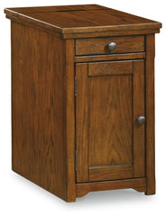 Laflorn Chairside End Table with USB Ports & Outlets - furniture place usa