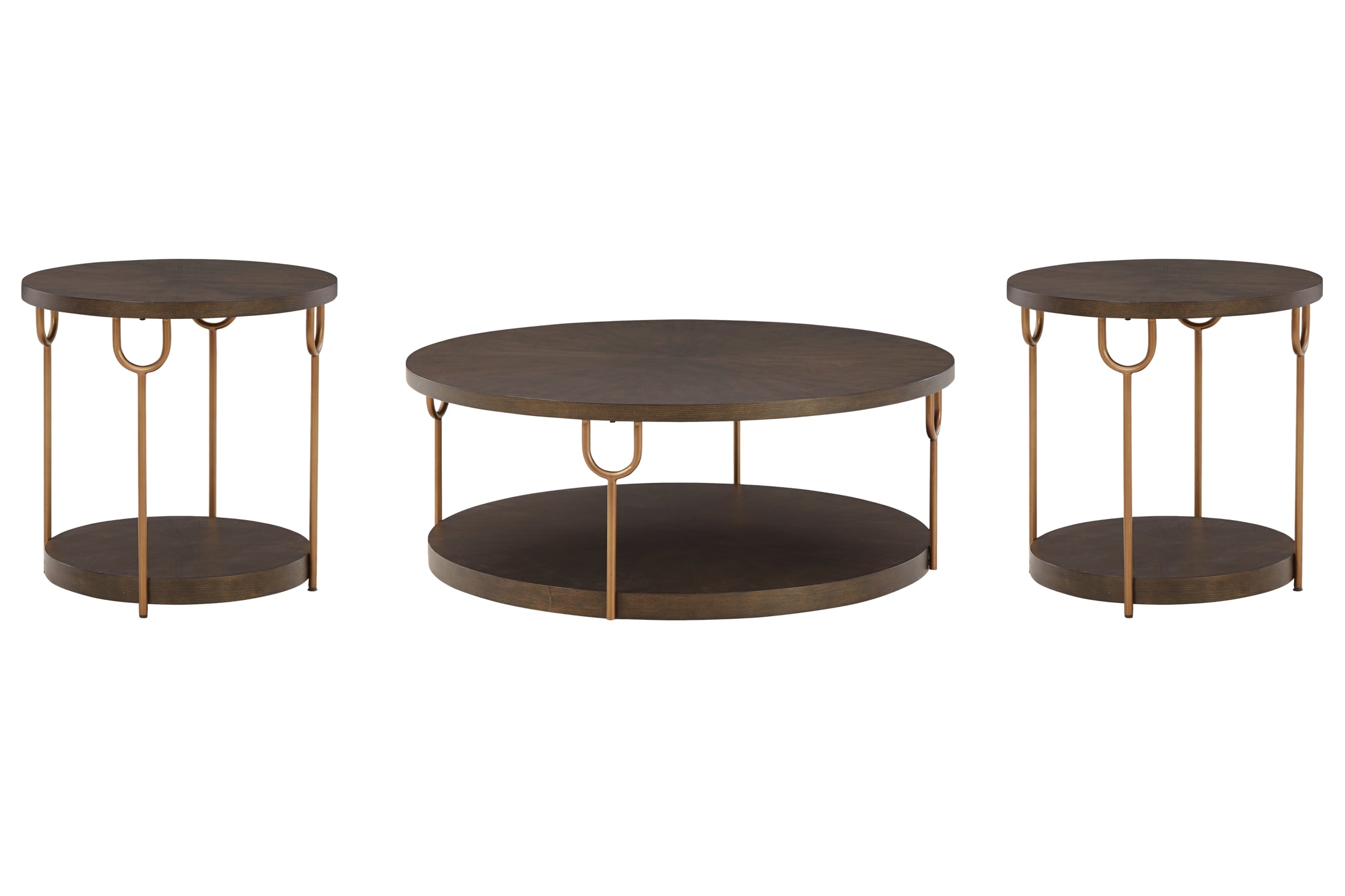 Brazburn Coffee Table with 2 End Tables - furniture place usa