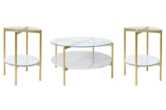 Wynora Coffee Table with 2 End Tables - furniture place usa