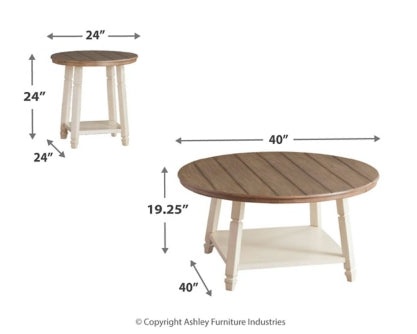 Bolanbrook Table (Set of 3) - furniture place usa