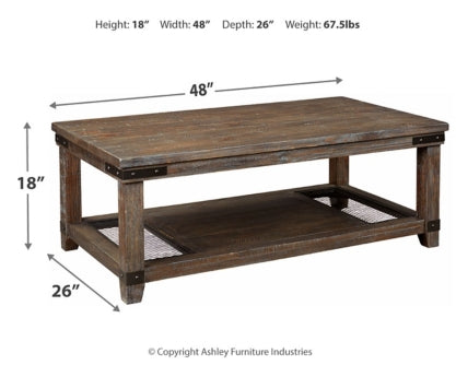 Danell Ridge Coffee Table with 1 End Table - PKG008693 - furniture place usa