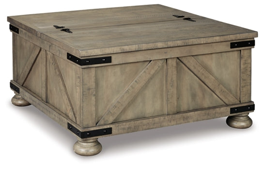 Aldwin Coffee Table with 2 End Tables - furniture place usa