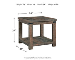 Hollum Coffee Table with 2 End Tables - furniture place usa