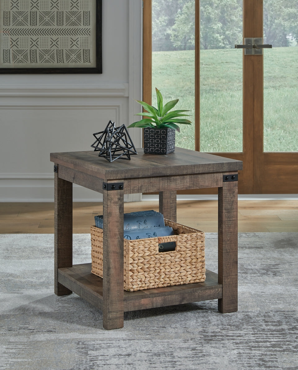 Hollum Coffee Table with 2 End Tables - furniture place usa