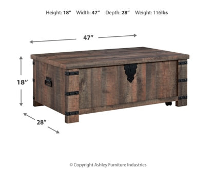 Hollum Coffee Table with 1 End Table - furniture place usa