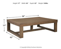 Cariton Coffee Table with 1 End Table - furniture place usa