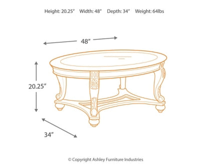 Norcastle Coffee Table - furniture place usa