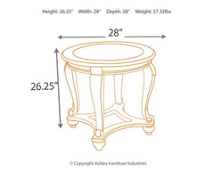 Norcastle Coffee Table and 2 End Tables - furniture place usa