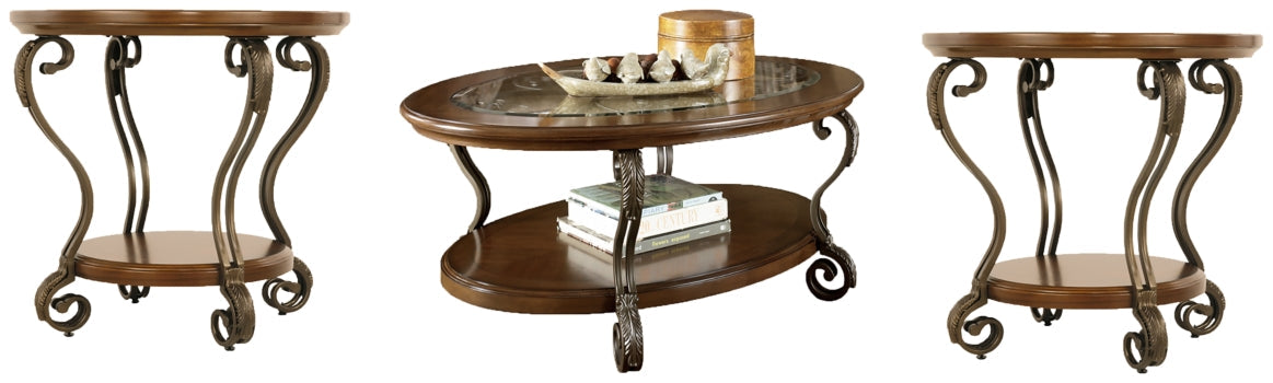 Nestor Coffee Table with 2 End Tables - PKG007225 - furniture place usa