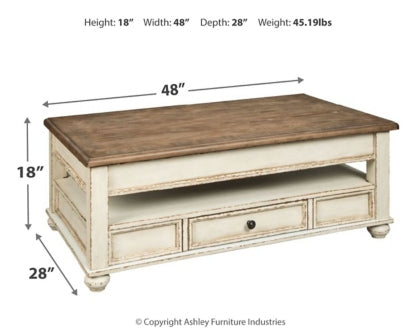 Realyn Coffee Table with 2 End Tables - PKG008591 - furniture place usa