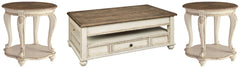 Realyn Coffee Table with 2 End Tables - PKG008591 - furniture place usa