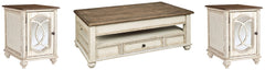 Realyn Coffee Table with 2 End Tables - PKG008592 - furniture place usa