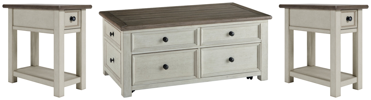 Bolanburg Coffee Table with 2 End Tables - PKG010341 - furniture place usa