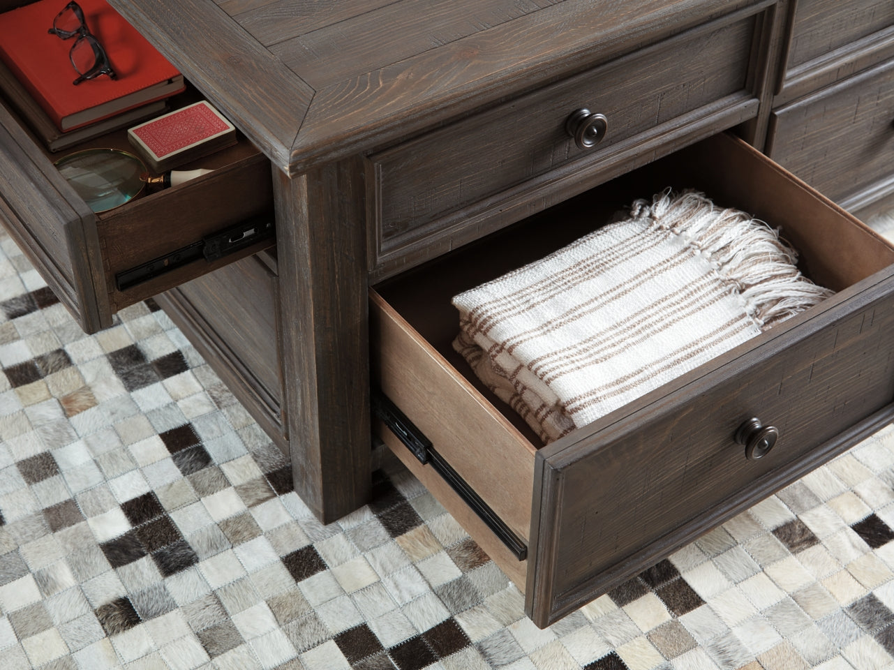 Wyndahl Coffee Table with 2 End Tables - PKG007253 - furniture place usa