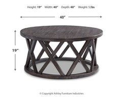 Sharzane Coffee Table with 2 End Tables - furniture place usa