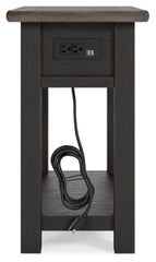 Tyler Creek Chairside End Table - furniture place usa