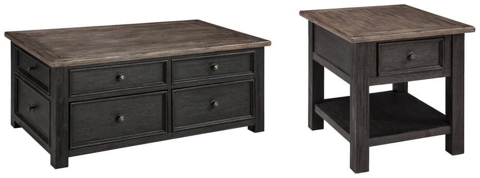 Tyler Creek Coffee Table with 1 End Table - PKG008765 - furniture place usa