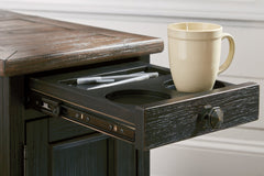Tyler Creek Chairside End Table with USB Ports & Outlets - furniture place usa