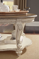 Realyn Coffee Table with 2 End Tables - PKG008585 - furniture place usa
