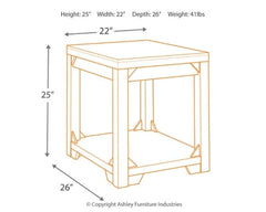 Fregine End Table - furniture place usa