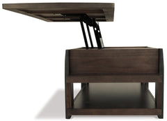 Vailbry Coffee Table with Lift Top - furniture place usa