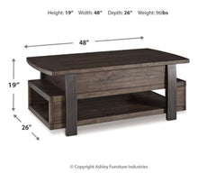 Vailbry Coffee Table with 1 End Table - PKG008769 - furniture place usa