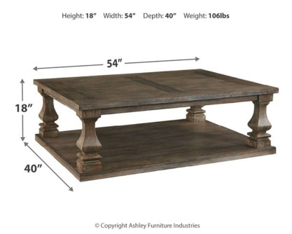 Johnelle Coffee Table with 2 End Tables - furniture place usa