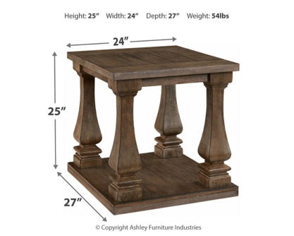 Johnelle Coffee Table with 2 End Tables - furniture place usa