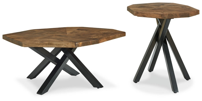Haileeton Coffee Table with 1 End Table - furniture place usa